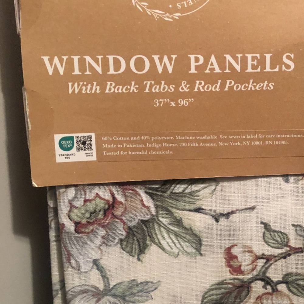 Moss & Willow Beige 37”W x 96”L Curtain Panels Bundle Lot of 2 Please Read